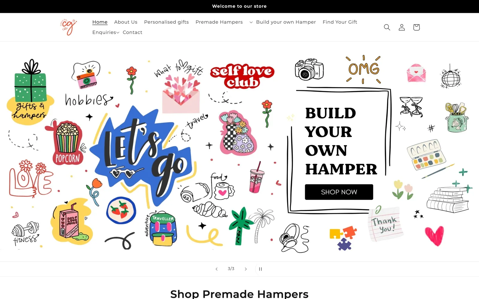 Celebrar Gifts homepage