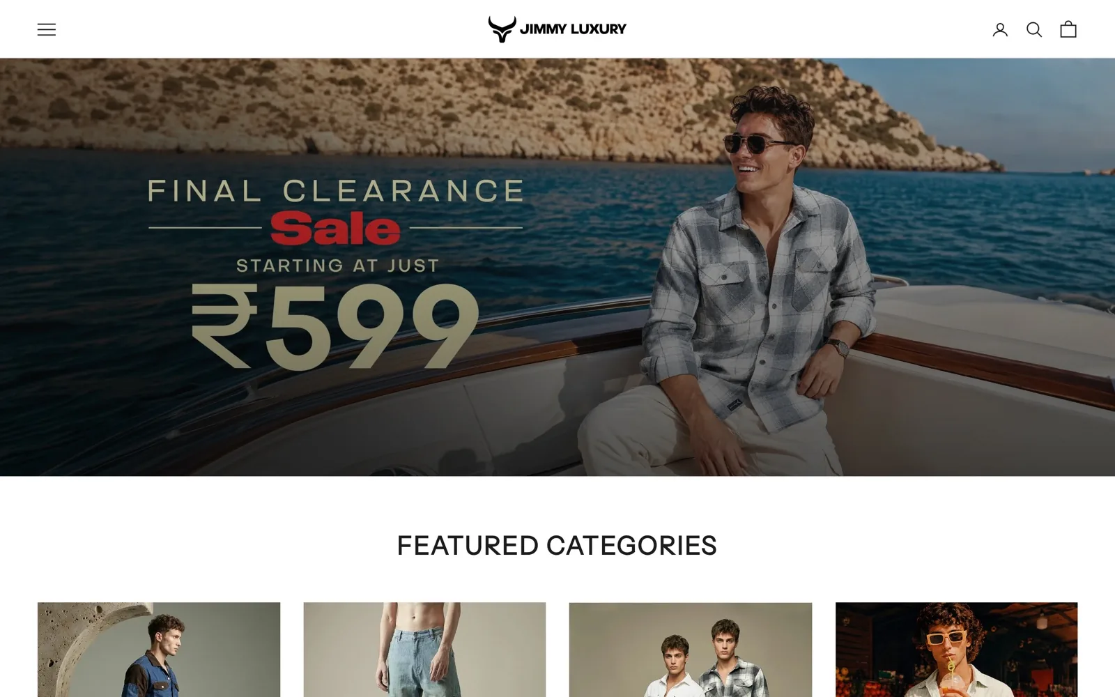 Jimmy Luxury homepage