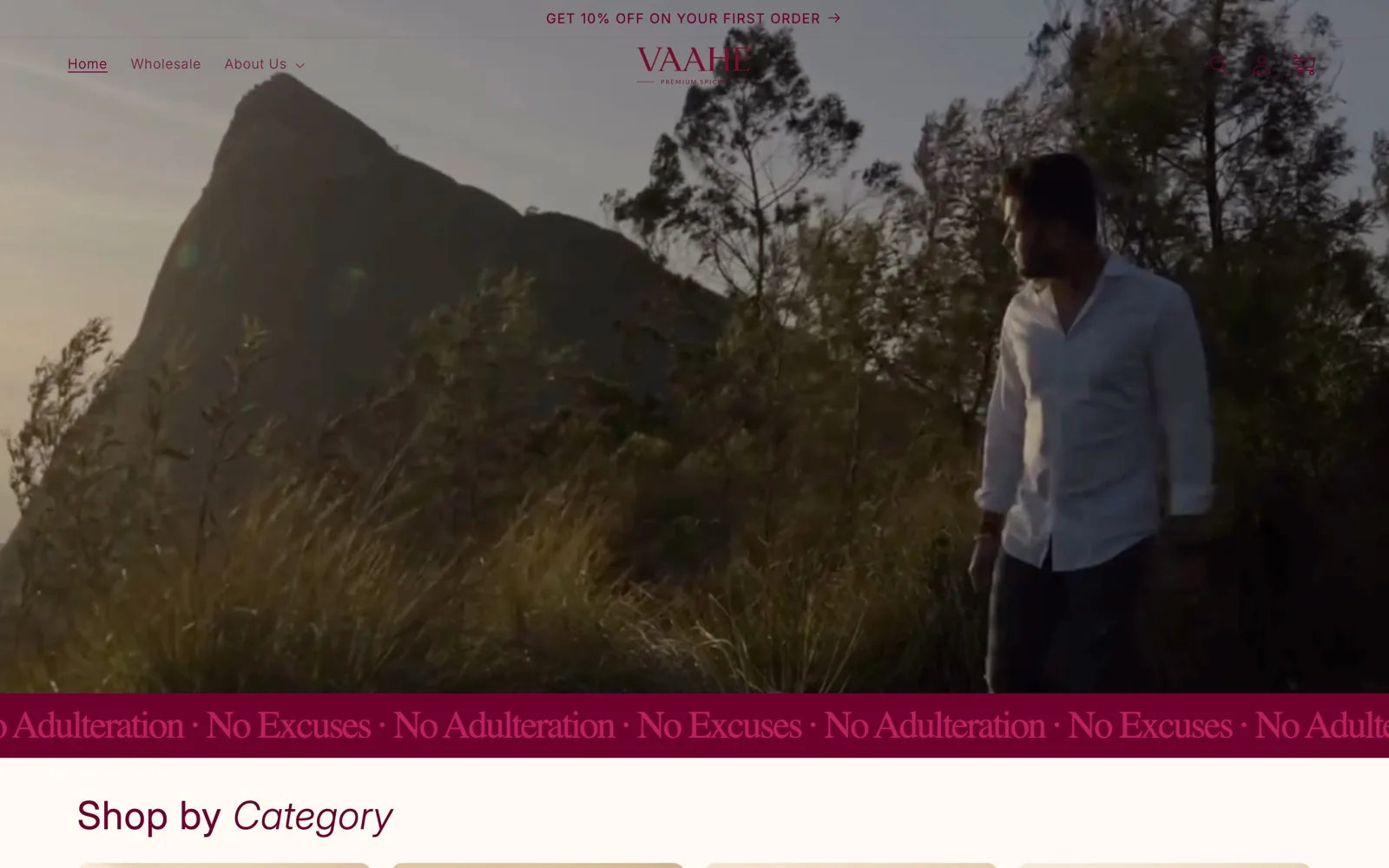 Vaahe homepage